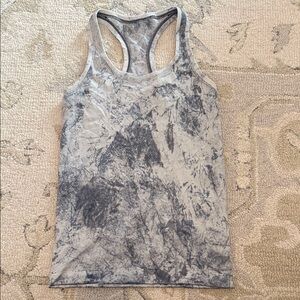 Lulu lemon Women's Blue Tie-Dye Tank Top